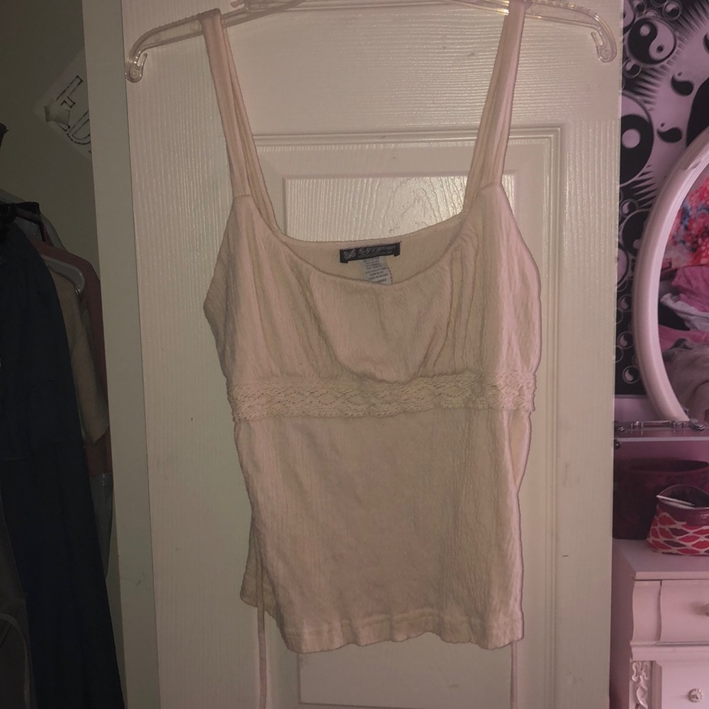Cream Tank Top